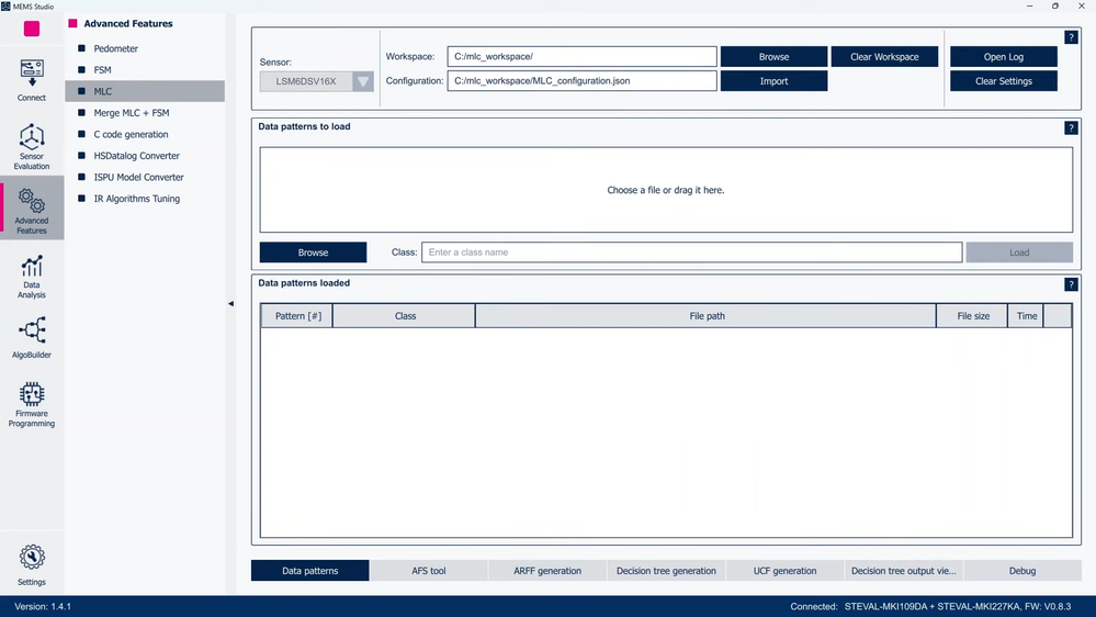 Figure 17: MEMS Studio - Advanced Features, MLC