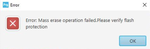 Error message