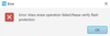 Error message