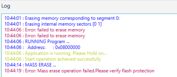 Error message