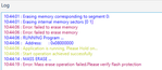Error message