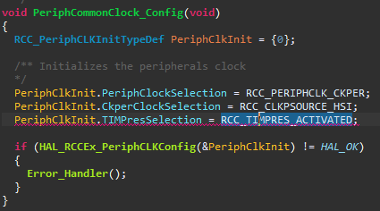 1.2 PeriphCommonClock_Config