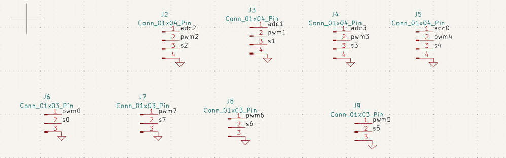 headers to connect servos