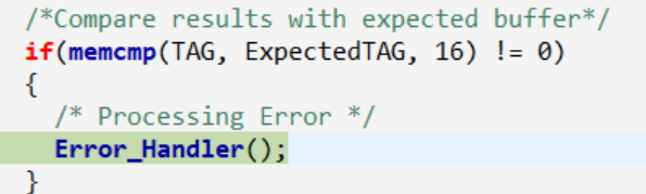 Solved: STM32U585: AES GCM Tag mismatch - STMicroelectronics Community