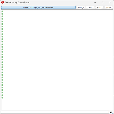 Termite serial terminal outputting "0" upon every occurance of SPI receive interrupt