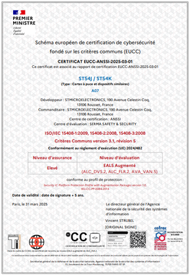 Certificate EUCC 2025/03/01 fr