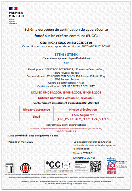 Certificat EUCC