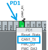 Figure 7. Setting PD1 as CAN1_Tx pin