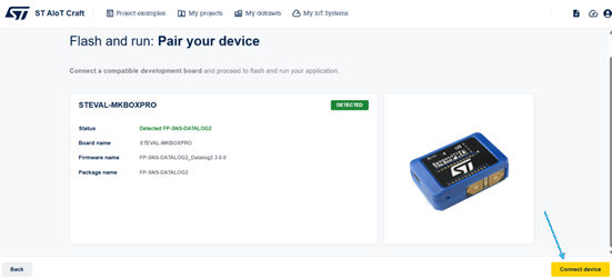Figure 4: Connect the device