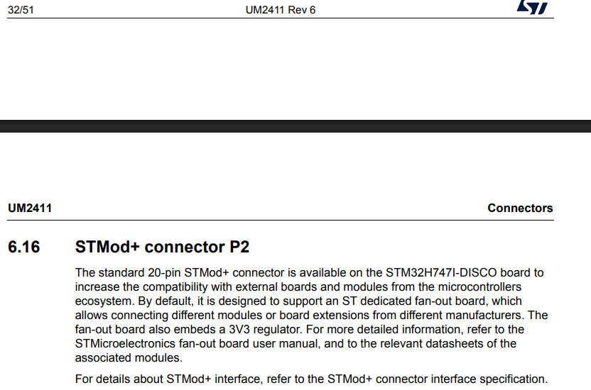 Solved: What is the pin pitch of STM32H747I-DISCO connecto ...