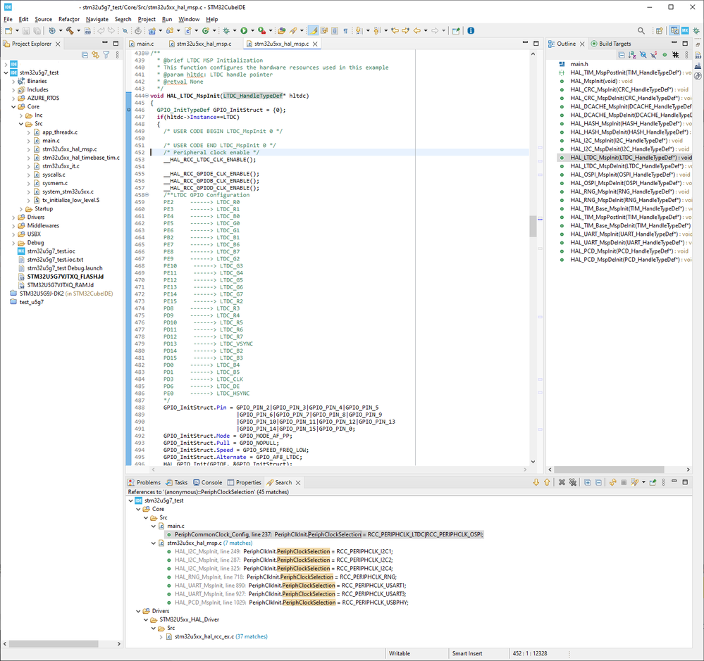Clock init code not generated