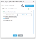 Board project options