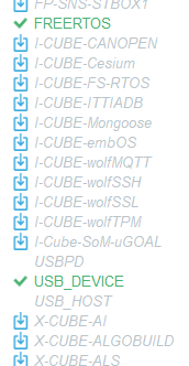 Available middleware