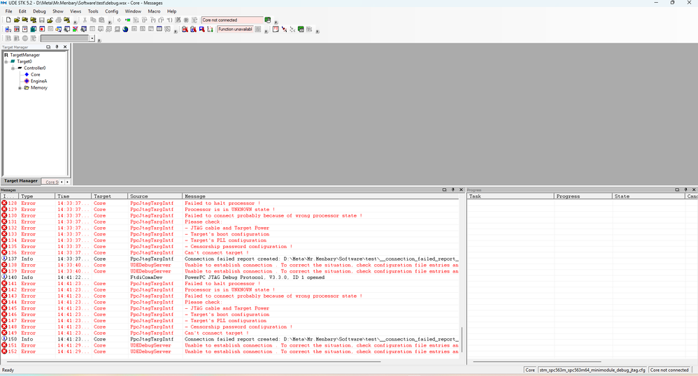 ude errors
