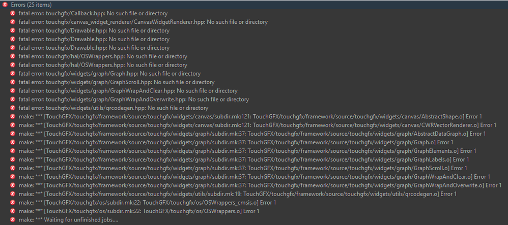 error notifications