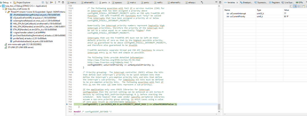If I try without any MPU configuration