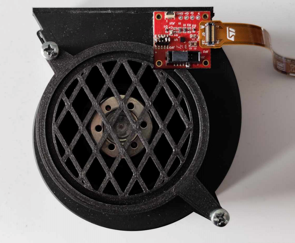 Figure 3: STEVAL-MKI246KA mounted onto the Air blower
