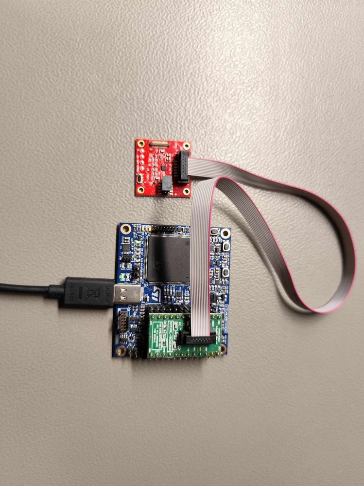 Figure 4: Connection of the boards to the PC