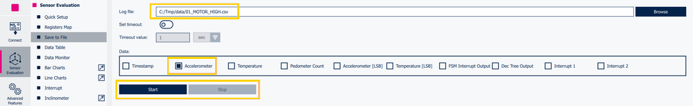 Figure 8: MEMS Studio - Save to File
