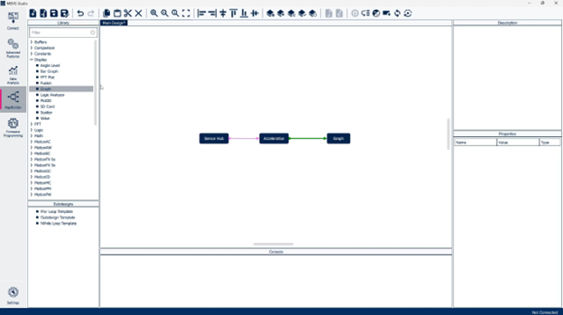 Figure 6: MEMS Studio - AlgoBuilder - Blocks