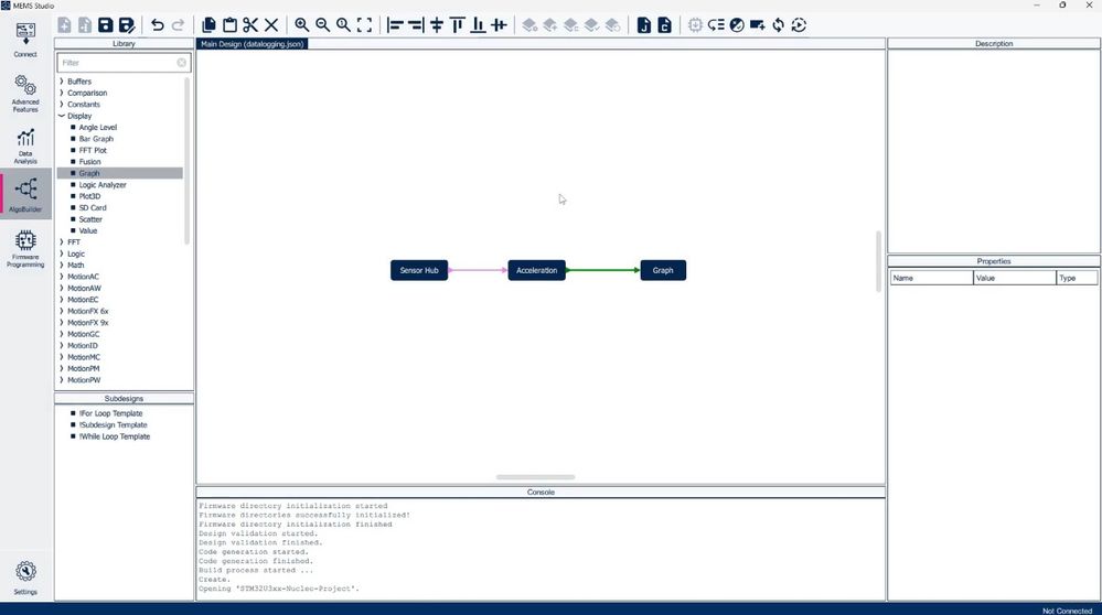 Figure 6: MEMS Studio - AlgoBuilder - Blocks