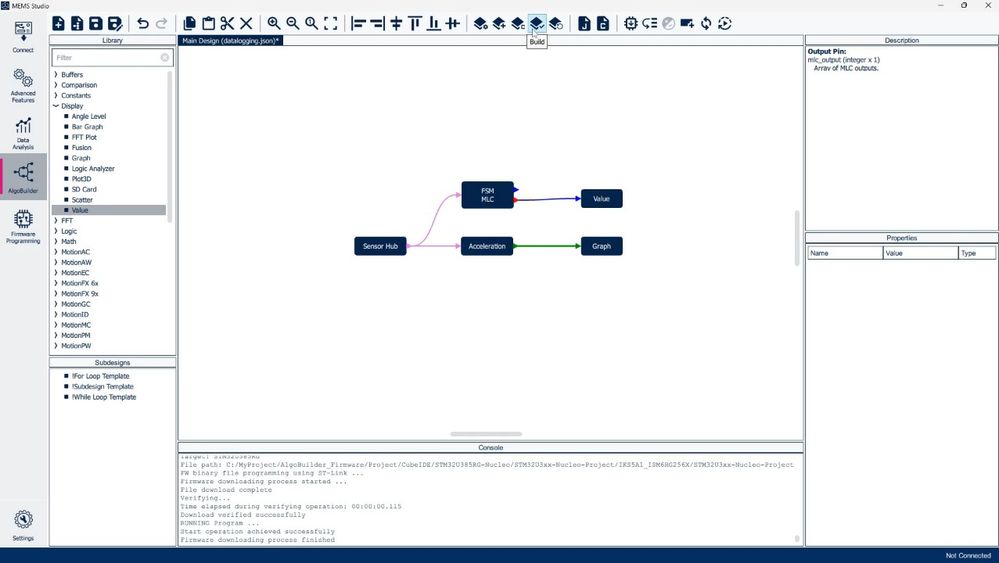 Figure 15: AlgoBuilder - Adding Value block