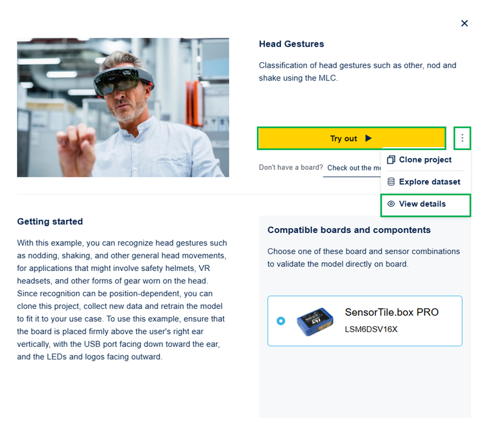 Figure 1: Head Gestures project