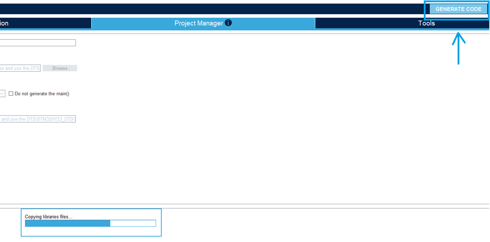Figure 10. Generate the project