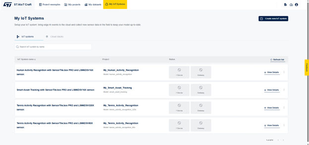Figure 1: ST AIoT Craft – My IoT Systems