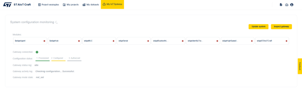 Figure 18: ST AIoT Craft – Some modules going up and running