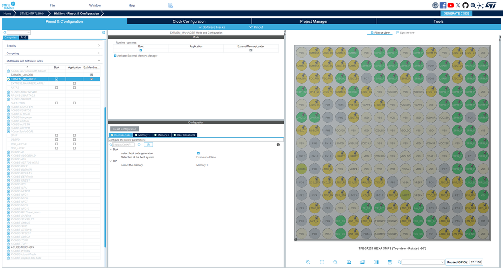 EXTMEM_MANAGER Config 1