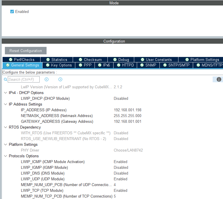 using Static IP