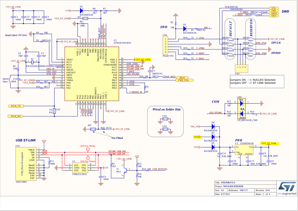 Nucleo board stuck when starting without USB conne ...