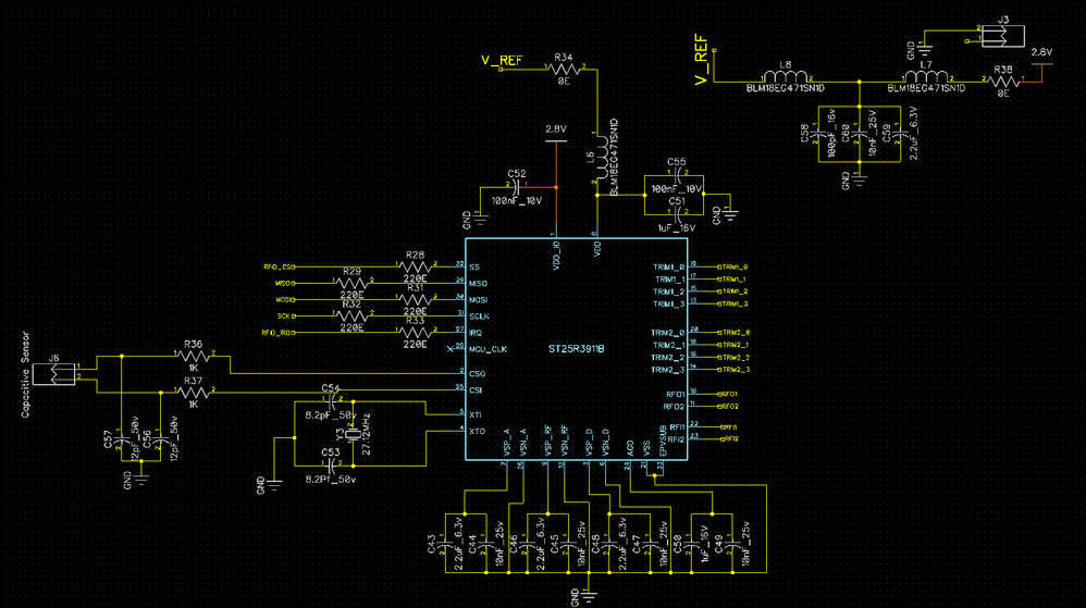 Solved: Low power design for ST25R3911B , getting error w