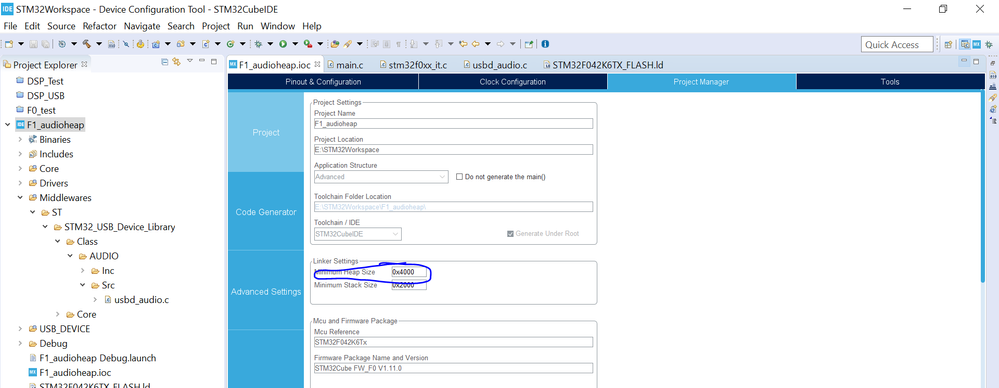 Solved: STM32F0 Audio Device HardFault_Handler(); Error Pr ...