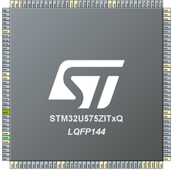 Figure 1: Empty STM32CubeMX ioc project for the STM32U575 MCU. Follow figure 2 to get the clean slate shown here.