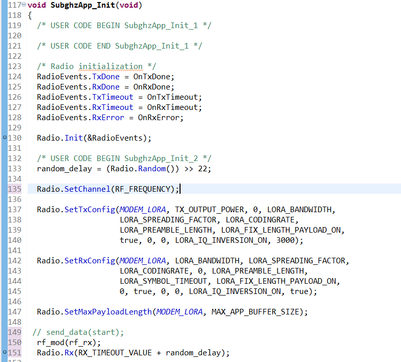 Debug Mode Terminating After Radio.Rx() Func. Call ...