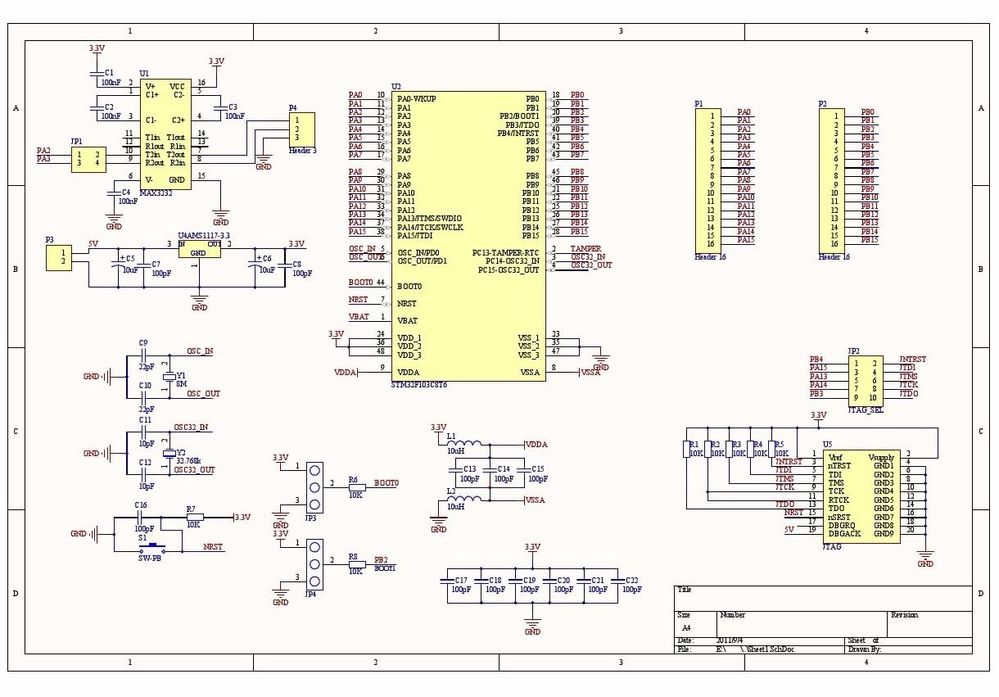 STM32 Minimum System Development Board- STM32F103C8T6