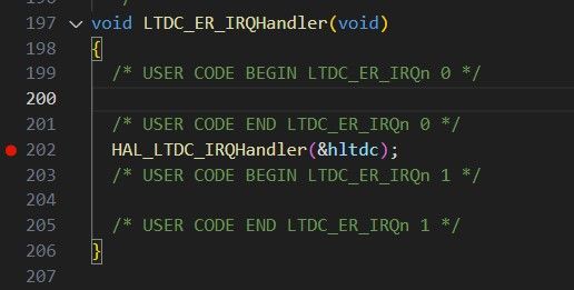 Setting the breakpoint