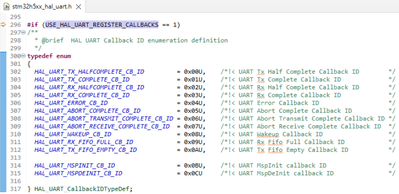 Figure 7 – List of UART CallBack IDs. Source: Author’s screenshot.