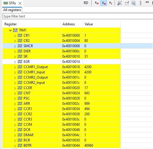 TIM1 Registers