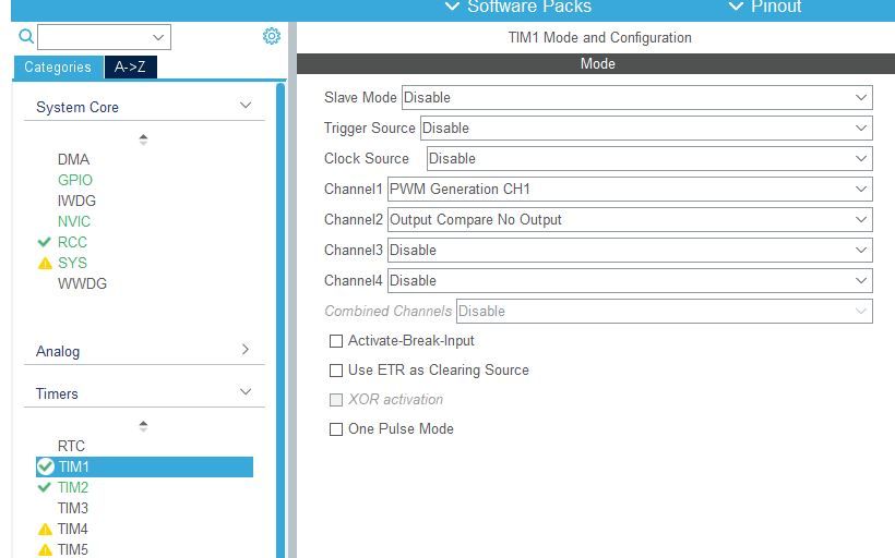 TIM1 Config