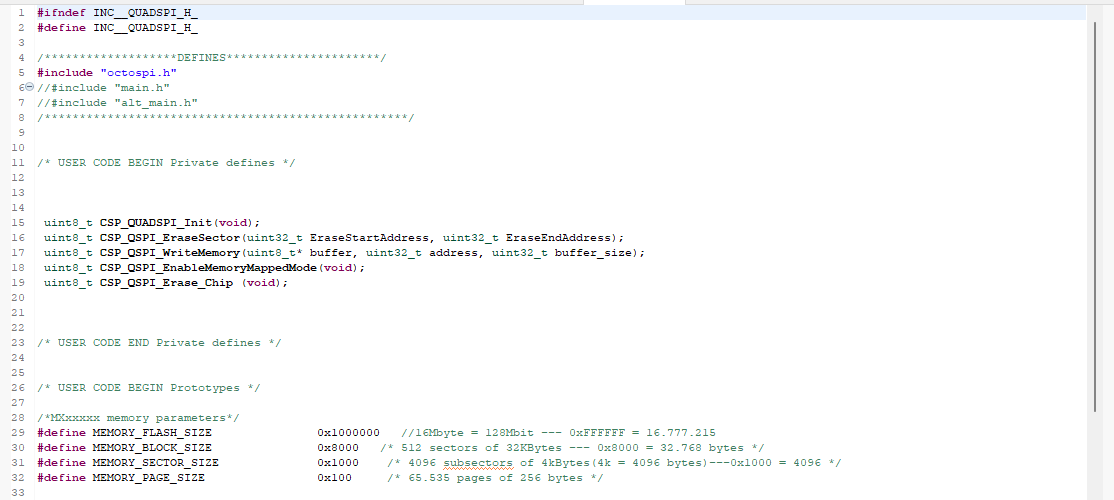 Custom external loader for MX25L12833F-STM32L4P5 ...