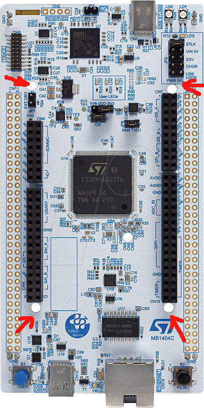 NUCLEO-F767ZI mounting - STMicroelectronics Community