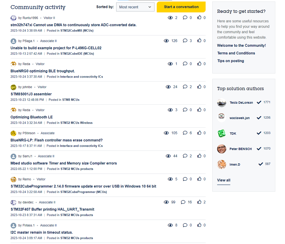 Preview image of the forum with the userstyle applied