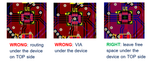 Figure 5. Examples of top side placement