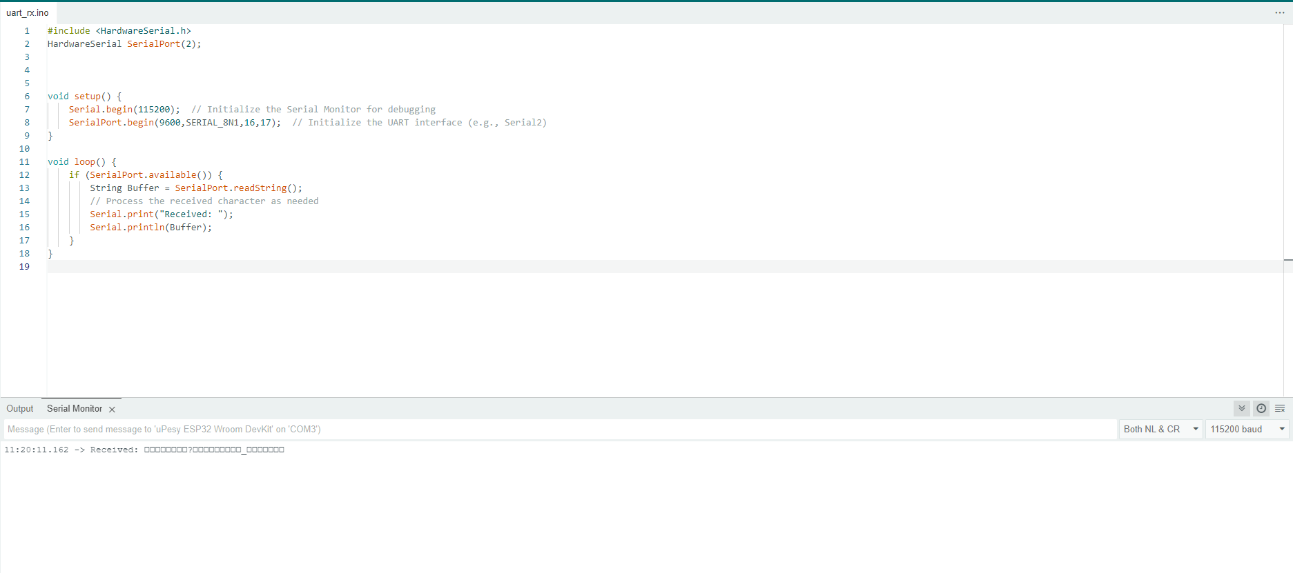 Solved: UART message not Receiving in ESP32 from STM32 ...