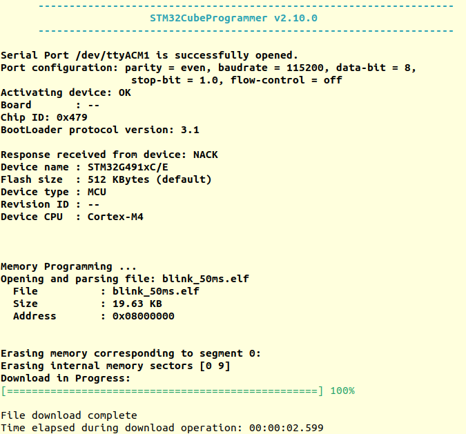 Solved: STM32CubeProgrammer is writing to the wrong memory 