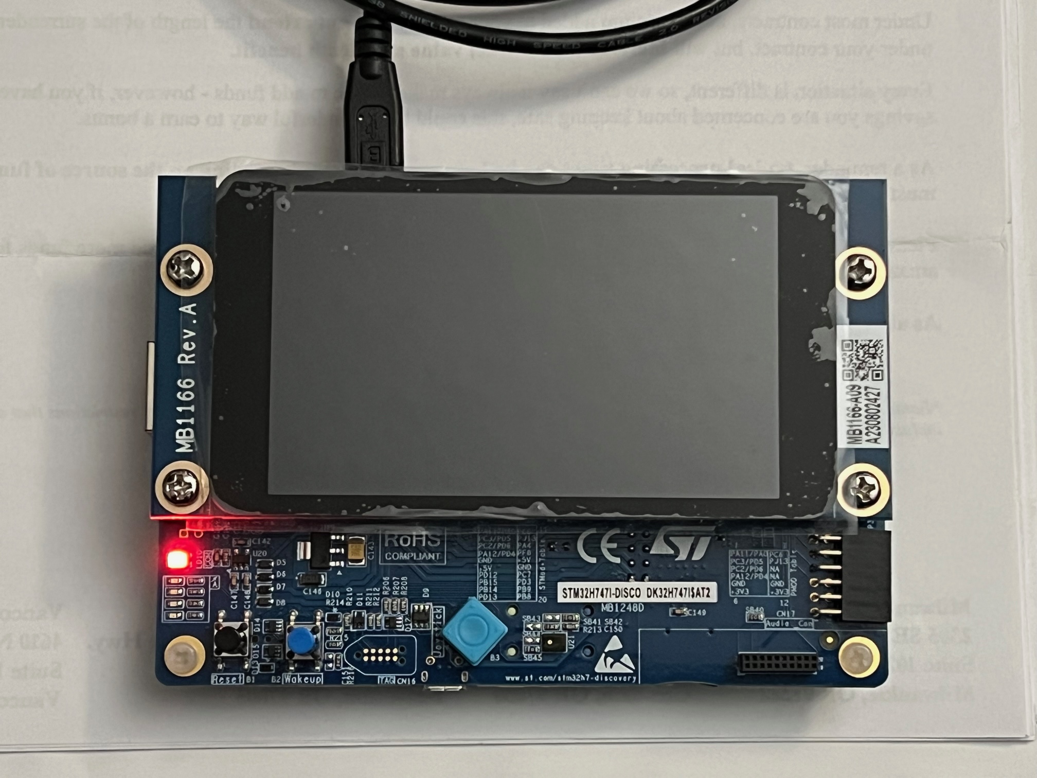 Solved: stm32h747 discovery blank - STMicroelectronics Community