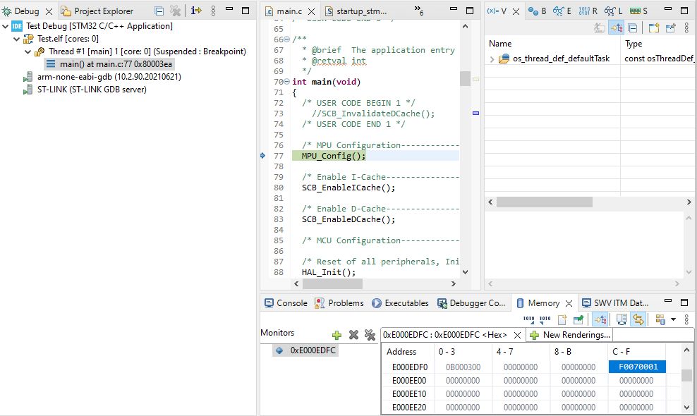 Nucleo-H723ZG LwIP HardFault_Handler problem - STMicroelectronics Community